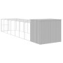 Casetta Cani Corsa Grigio Chiaro 214x865x181 cm Acciaio Zincato