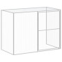 Casetta Cani Corsa Grigio Chiaro 214x865x181 cm Acciaio Zincato