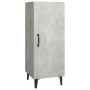 Credenza Grigio Cemento 34,5x34x90 cm in Legno Multistrato