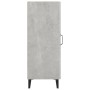 Credenza Grigio Cemento 34,5x34x90 cm in Legno Multistrato