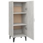 Credenza Grigio Cemento 34,5x34x90 cm in Legno Multistrato