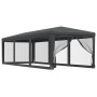 Tenda per Feste con 8 Pareti in Rete Antracite 3x9 m in HDPE