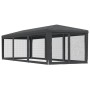 Tenda per Feste con 8 Pareti in Rete Antracite 3x9 m in HDPE
