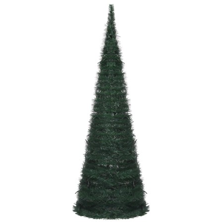 Albero di Natale Artificiale Apribile Preilluminato Verde 180cm