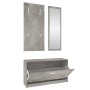 Set Scarpiere 3 in 1 Grigio cemento in Legno Multistrato