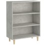 Credenza Grigio Cemento 69,5x32,5x90 cm in Legno Multistrato