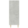 Credenza Grigio Cemento 69,5x32,5x90 cm in Legno Multistrato