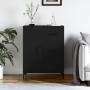 Credenza Nera 69,5x34x90 cm in Legno Multistrato