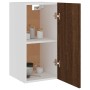 Mobile Pensile Rovere Marrone 29,5x31x60cm in Legno Multistrato