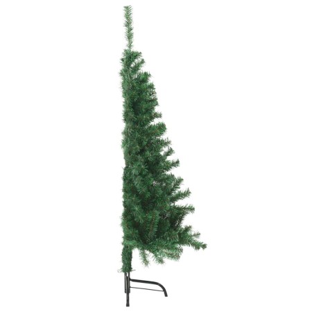 Albero di Natale Artificiale Metà con Supporto Verde 120 cm PVC