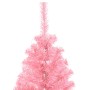 Albero di Natale Artificiale con Supporto Rosa 120 cm PVC