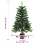Albero di Natale Artificiale Realistico con Punte 65 cm Verde