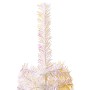 Albero di Natale Artificiale Punte Iridescenti Bianco 240cm PVC