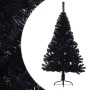 Albero di Natale Artificiale a Metà con Base Nero 120 cm PVC