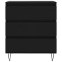 Credenza Nero 60x35x70 cm in Legno Multistrato