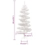 Albero di Natale Preilluminato con Vaso Bianco 180 cm in PVC