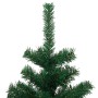 Albero di Natale Preilluminato con Vaso Verde 120 cm in PVC