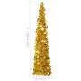 Albero di Natale Artificiale Apribile Dorato 150 cm PET