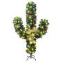 Cactus di Natale con Base e LED Verde 180 cm PVC