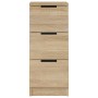 Credenza Rovere Sonoma 30x30x70 cm in Legno Multistrato