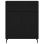 Credenza Nera 69,5x34x90 cm in Legno Multistrato