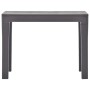 Panchine da Giardino 2 pz Mocca in Plastica