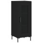 Credenza Nero 34,5x34x90 cm in Legno Multistrato