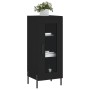 Credenza Nero 34,5x34x90 cm in Legno Multistrato