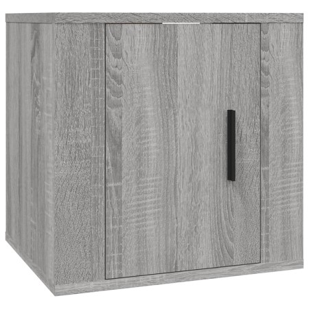 Set di Mobili Porta TV 4 pz Grigio Sonoma in Legno Multistrato