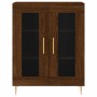 Credenza Rovere Marrone 69,5x34x180 cm in Legno Multistrato