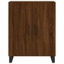 Credenza Rovere Marrone 69,5x34x180 cm in Legno Multistrato