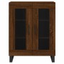 Credenza Rovere Marrone 69,5x34x180 cm in Legno Multistrato