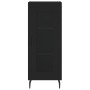 Credenza Nero 34,5x34x90 cm in Legno Multistrato