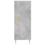 Credenza Grigio Cemento 34,5x34x180 cm in Legno Multistrato