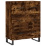 Credenza Rovere Fumo 69,5x34x180 cm in Legno Multistrato