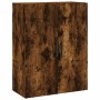 Credenza Rovere Fumo 69,5x34x180 cm in Legno Multistrato