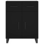 Credenza Nera 69,5x34x90 cm in Legno Multistrato