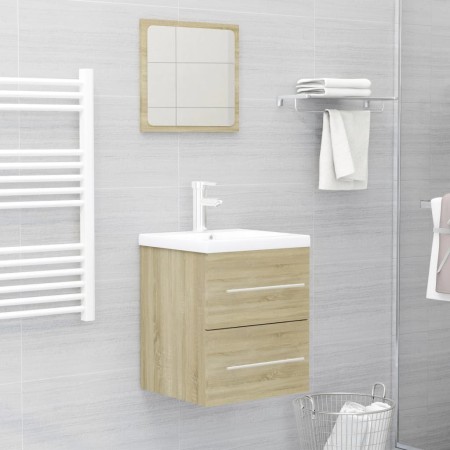 Mobile Lavabo Rovere Sonoma 41x38,5x48 cm in Legno Multistrato