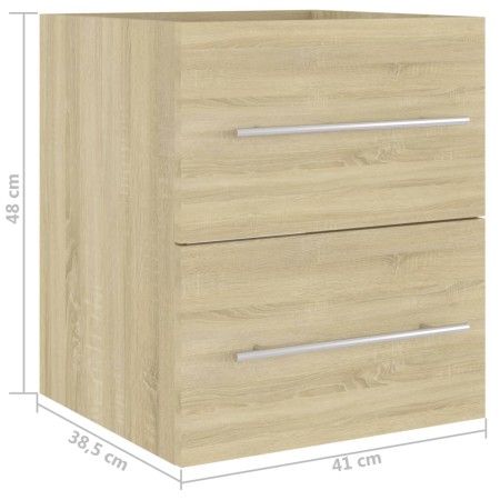 Mobile Lavabo Rovere Sonoma 41x38,5x48 cm in Legno Multistrato