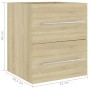Mobile Lavabo Rovere Sonoma 41x38,5x48 cm in Legno Multistrato