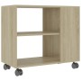 Tavolino da Salotto Rovere Sonoma 70x35x55 cm Legno Multistrato