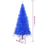 Albero di Natale Artificiale con Base Blu 240 cm PVC