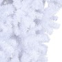 Albero di Natale Artificiale Capovolto con Base Bianco 210 cm