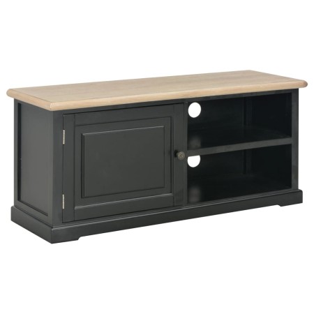 Mobile Porta TV Nero 90x30x40 cm in Legno