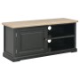 Mobile Porta TV Nero 90x30x40 cm in Legno