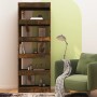 Libreria/Divisorio Rovere Fumo 60x30x166 cm in Truciolato