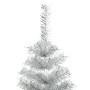 Albero di Natale Artificiale con Supporto Argento 210 cm PET