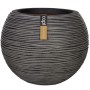 Capi Vaso a Sfera Nature Rib 40x32 cm Antracite KOFZ270