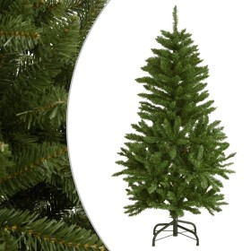 Albero di Natale Artificiale Incernierato con Base Verde 150 cm