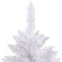 Albero di Natale Artificiale Incernierato con Base Bianco 120cm